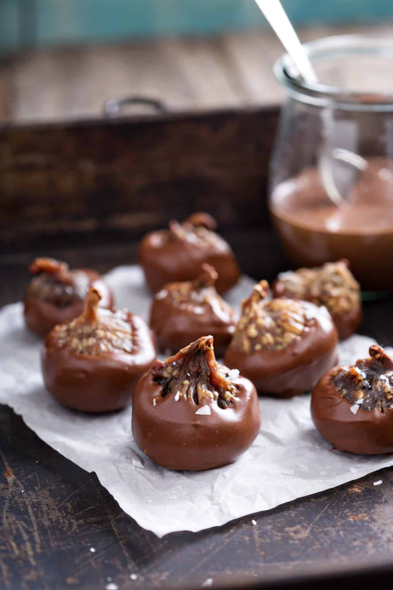 Chocolate-Covered Figs with Sea Salt Recipe